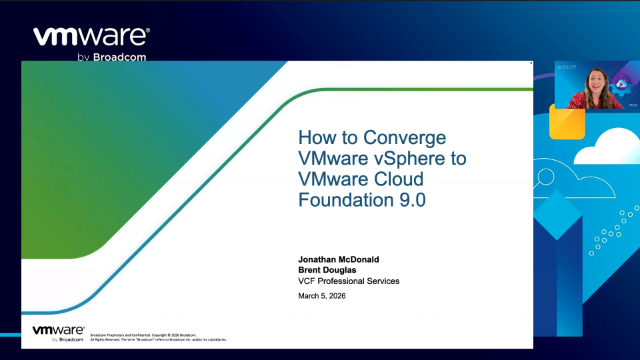How to Converge a VMware vSphere Environment to VMware Cloud Foundation 9.0 dy.si/DRYV3