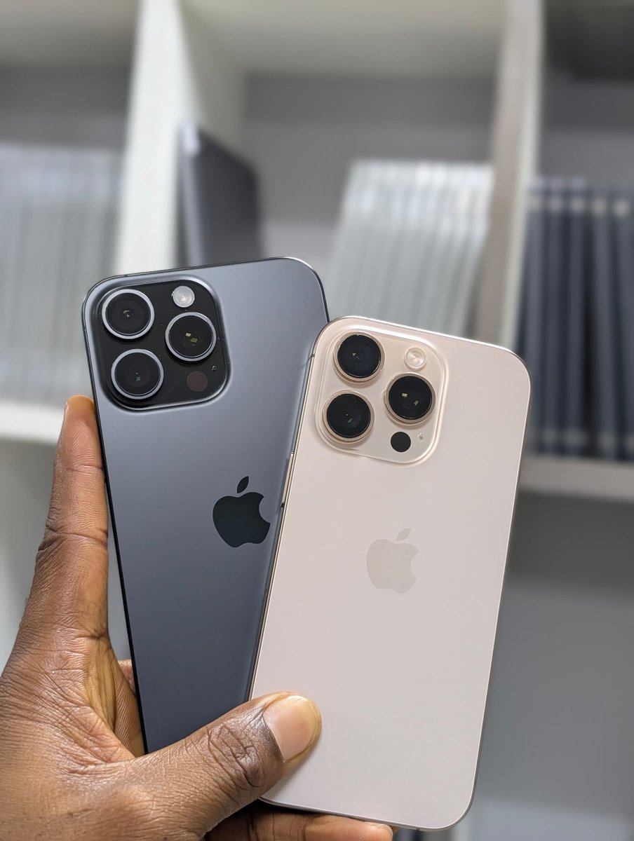 Geekglobaltech's tweet photo. Best Deals🔥
🇺🇸US Premium 
 iPhone 16 Pro 512GB eSIM Price: ₦1,350,000 Available ! 

 iPhone 16 Pro Max 1TB eSIM Price: ₦1,550,000 Available ! 

To Place Order &amp; Delivery ⤵
DM/Call/Whatsapp +2348132727945

Kindly Repost❤️

#GeekTech https://t.co/4nXuNFM4Dc
