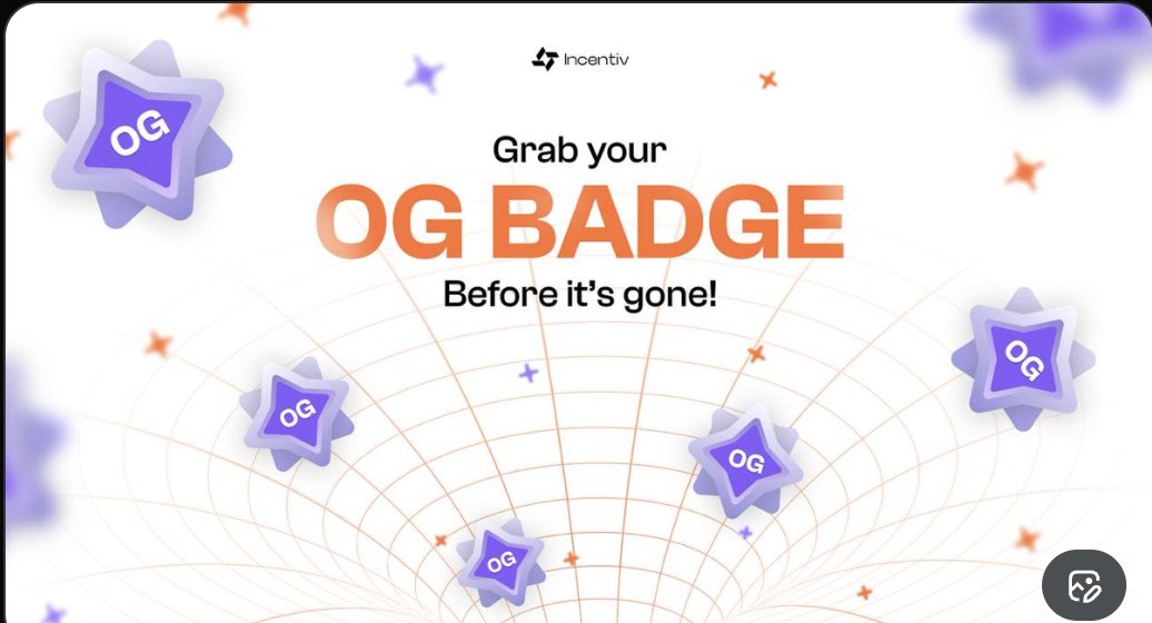 Incentiv Mainnet is now live.

Early access isn't about hype — it's about positioning.

Participants earn XP, reputation, and rewards based on real activity from day one.

If you want early exposure, you can join here:

👉 portal.incentiv.io/login?refCode=… 

NOTE: The OG Badge is reserved
