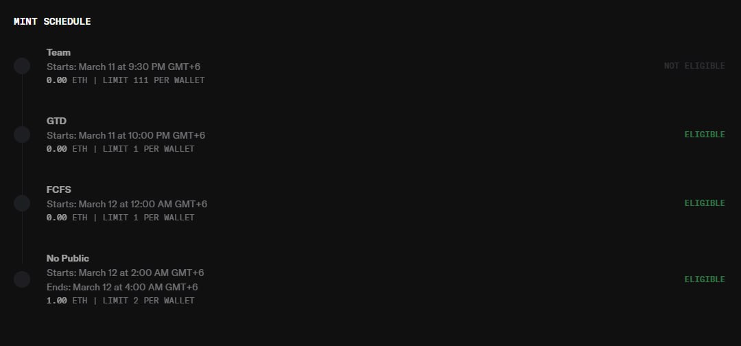 Genesis Globe NFT Eligibility Live 

The Genesis NFT minting eligibility is now live <a href="/GlobeGenesis/">Genesis Globe</a> x <a href="/opensea/">OpenSea</a>

You can check it using OpenSea

🔎Checker opensea.io/collection/gen…
• Mint date: March 11