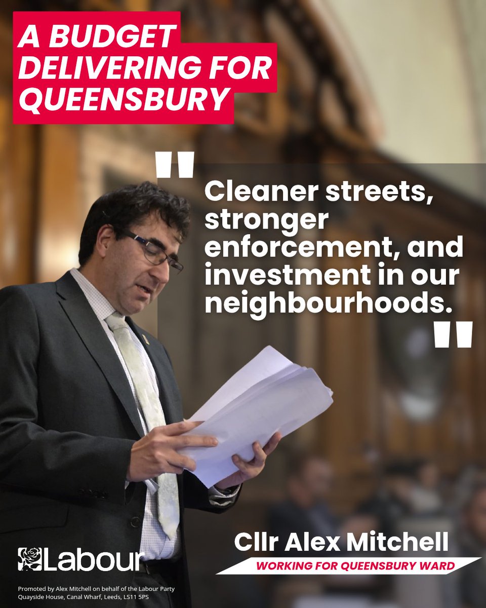 AlMitchell89's tweet photo. Bradford Labour’s budget invests back in our communities after years of Tory austerity. More funding for tackling fly-tipping &amp; dangerous driving, stronger planning enforcement, youth jobs &amp; skills support, cheaper bulky waste collection, culture, parks &amp; tree maintenance. https://t.co/ducjMzrhr8