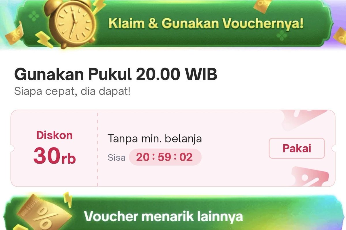 ngantuk ngantuk gweh ternyata cuma 30rb + tetep war lagi jam 8 malem nanti 😡😡😡😡😡😡😠😠😠

search TAHAN EMOSI gais di tokped