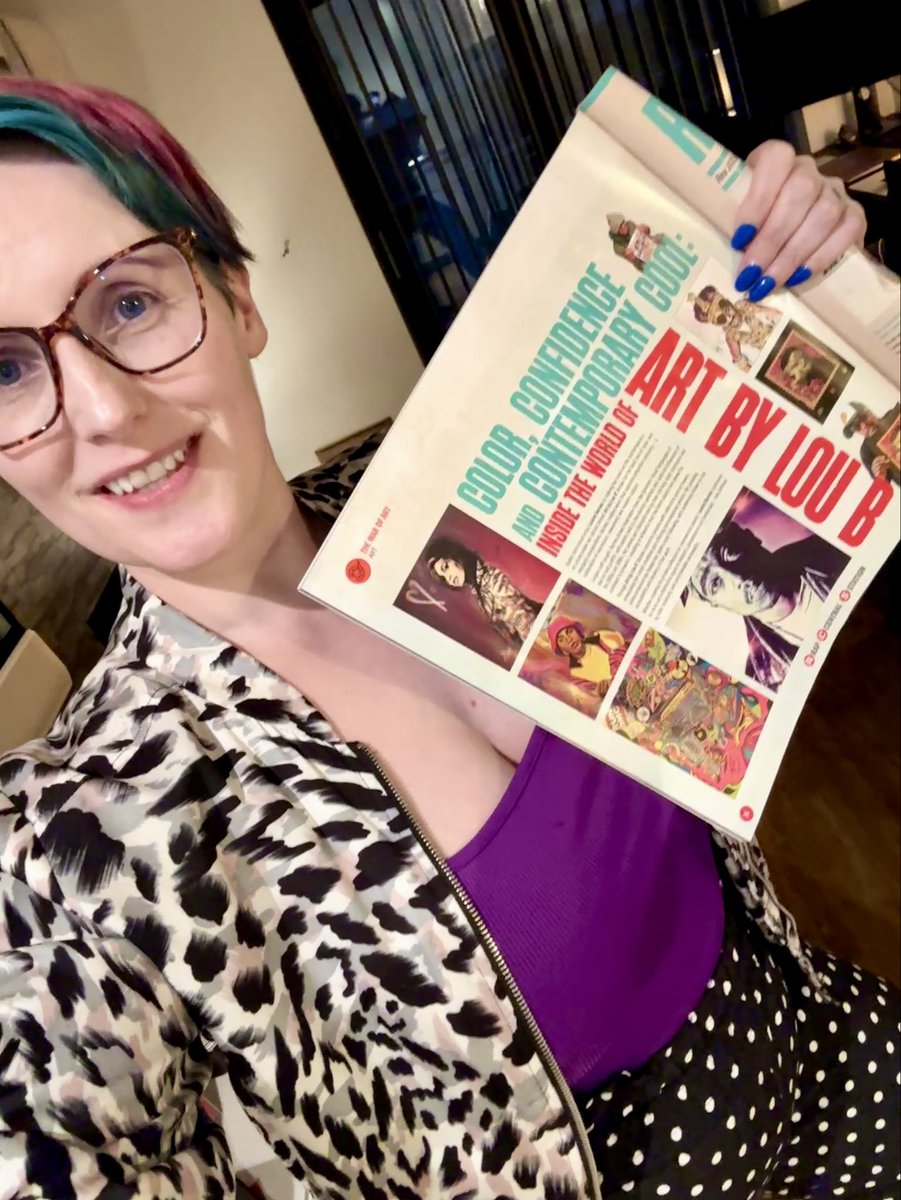 How’s your day going? WELL… I had to run out to of the office to grab a copy of @rapcentralstationmag 📰📚 for the FULL PAGE FEATURE on @artbyloub 🥰 INSIDE THE WORLD OF ART BY LOU B 🎨🧑🏻‍🎨 Available in WHSmith UK (even found it in Jersey 🇯🇪) in BARNES &amp; Noble in the US 🇺🇸