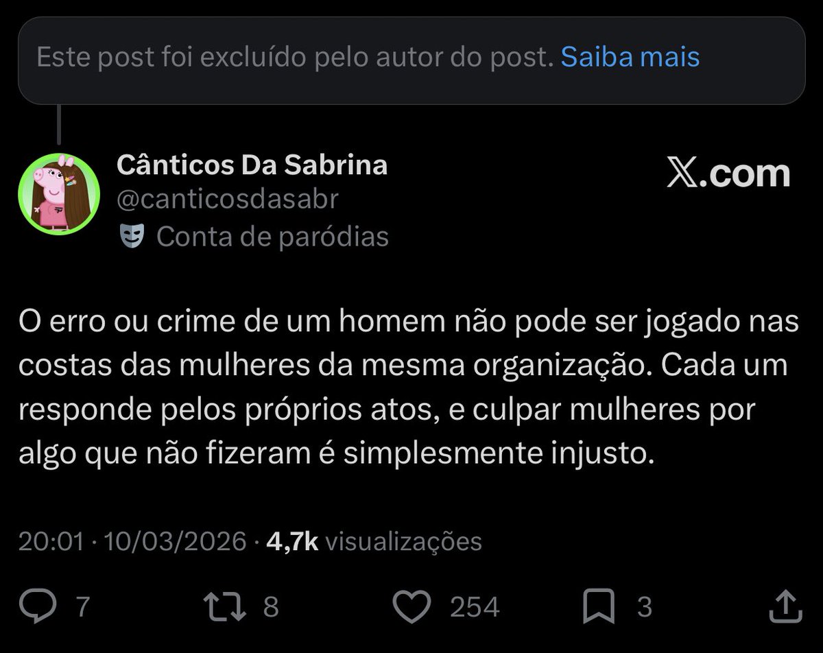 Cânticos Da Sabrina tweet media