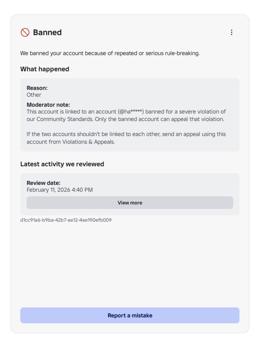 maricapi10's tweet photo. Hi @Roblox @Roblox_RTC Would like to ask if someone in roblox support(human) review false bans for user:hauntedmysta and user:terribleweefee from Feb.11th banwaves. Both followed TOS and believe these bans were placed by mistake.  Thank you! https://t.co/6IoPFZNII7