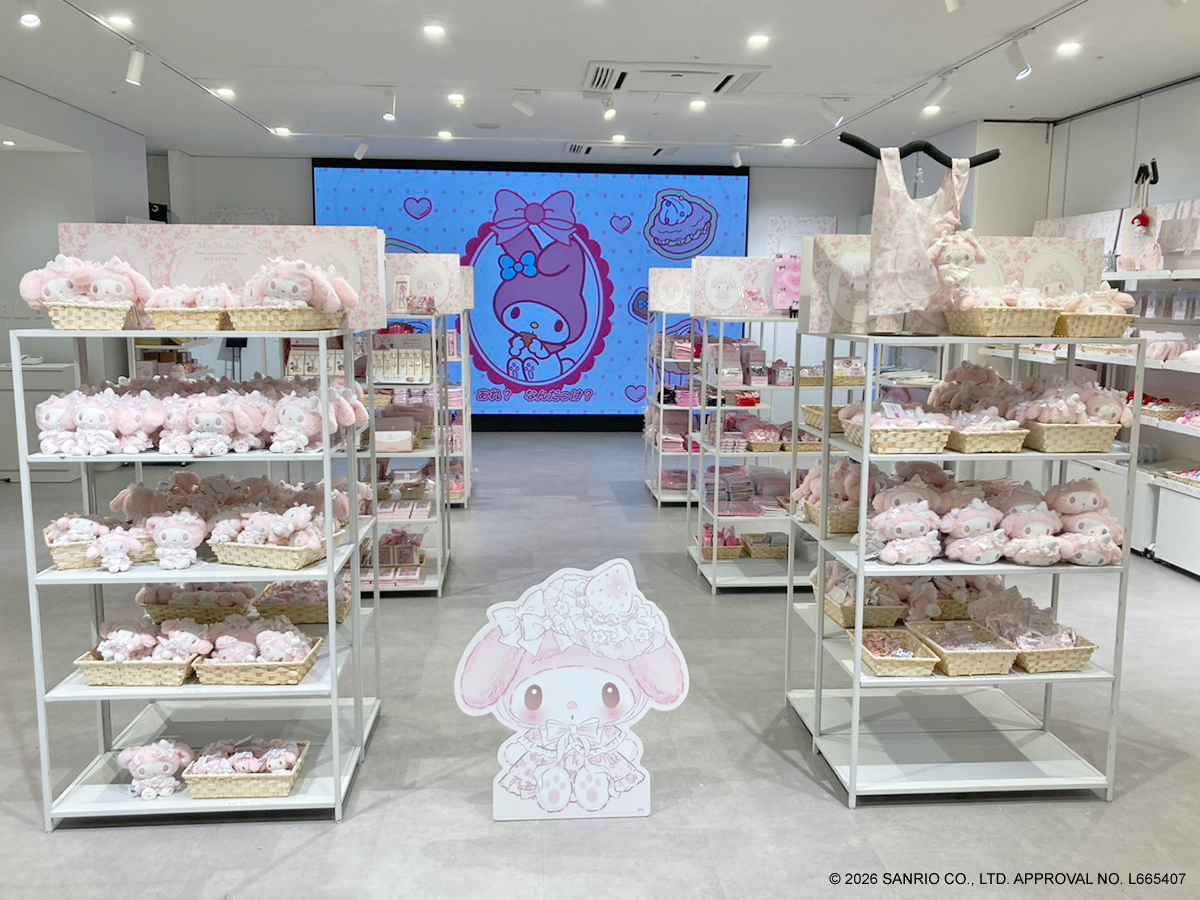 ✨本日オープン✨ 🍰My Melody White strawberry Tea time POP-UP