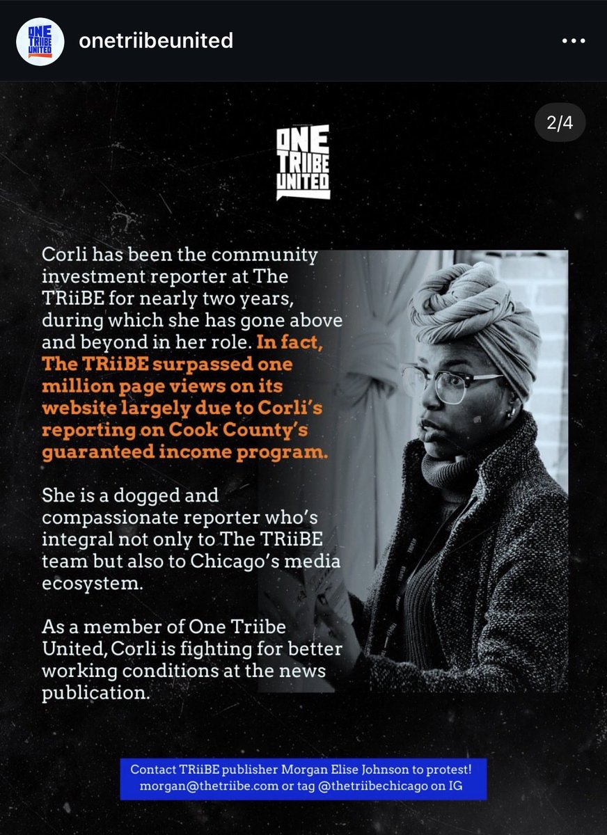 melodymercadotv's tweet photo. Iykyk Corli puts in the work. What a loss for Triibe’s readers. https://t.co/AO9q6d1eXw