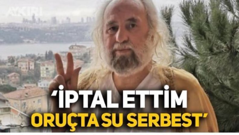 gokceekatuun's tweet photo. Mesih Hasan Mezarcı:
“Su içmenin orucu bozacağına dair dini ahkamı iptal ettim. Oruç tutanlar suyunu içsin, orucuna devam etsin.” https://t.co/bvGupN9IpM