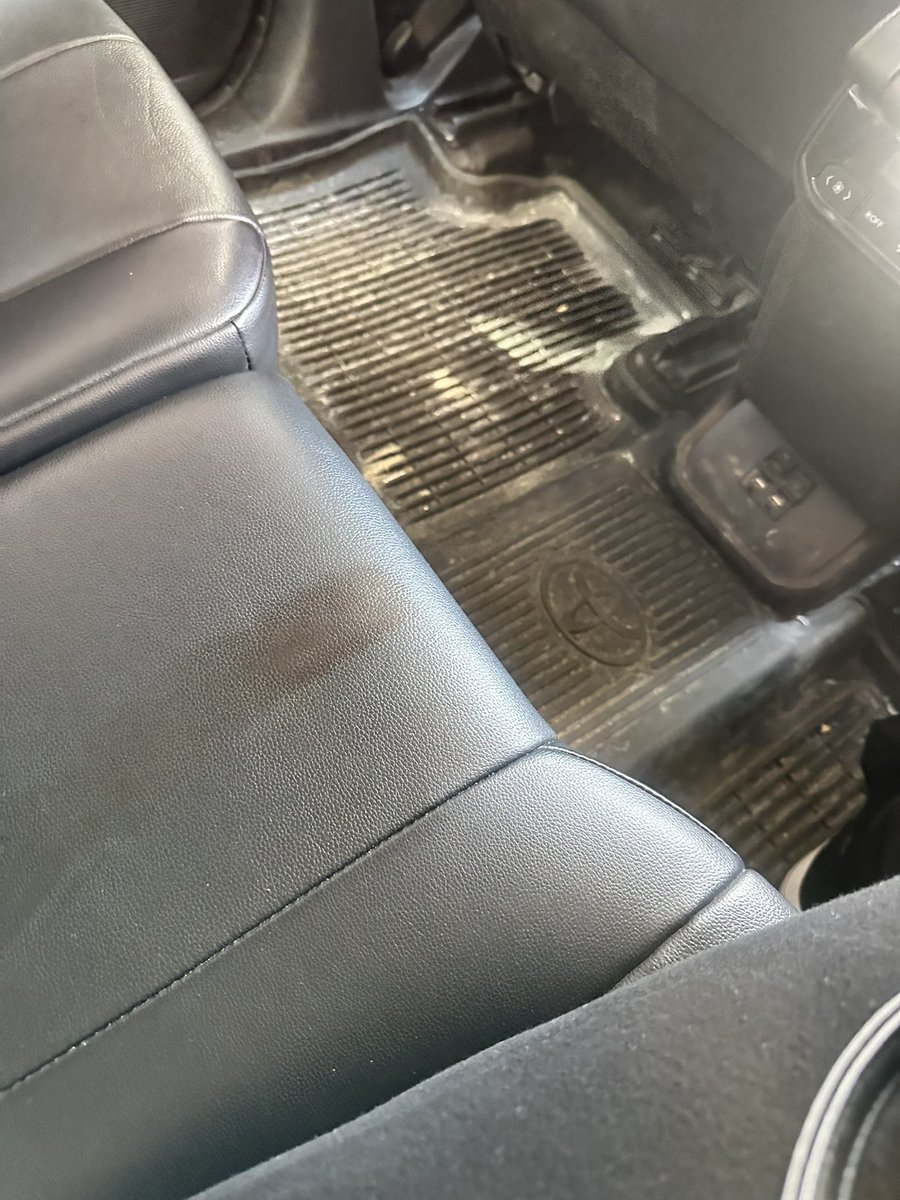 ehenrymiller's tweet photo. This was a first and hopefully a last. I rode in @Uber today and there was a biohazard, fresh blood, on the seat next to me! @Uber was dismissive, at best. https://t.co/sdx59cGsMP