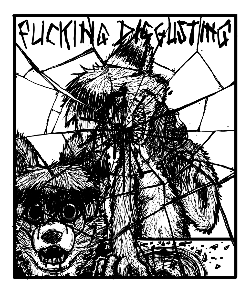ElyxFox's tweet photo. CW:Vent art, blood

"Don't take it off. Stay away from windows. Avoid any reflective surfaces. Keep your eyes off the mirror. They don't want to see you."

"I told you to not look at it."

#furryart #furrygore #furry #furrydrawing #ventart #gore #horrorart #horror #bodydysmorphia https://t.co/KxSI2vhsyi