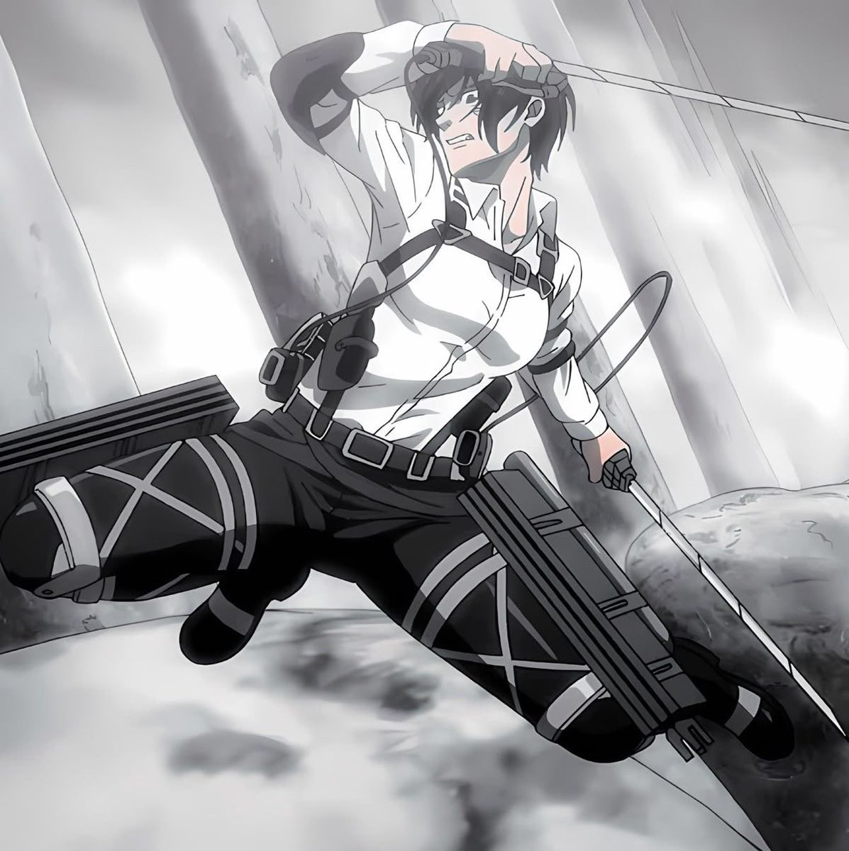 the director said "cut!" but mikasa heard "cunt!"