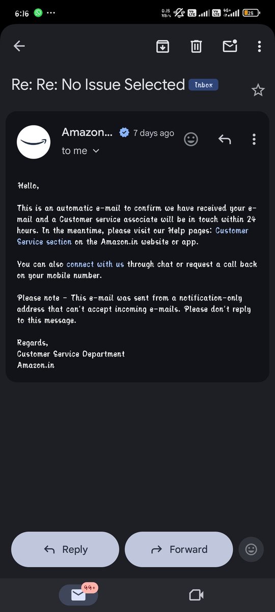 MunfaidP's tweet photo. @AmazonHelp What is this?? Is this a joke on me? https://t.co/aXQfGrWEzr