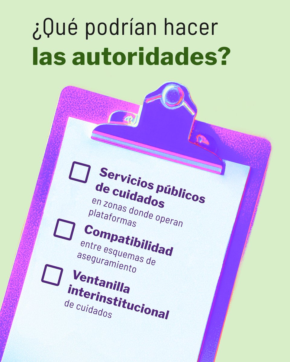 oxfammexico's tweet photo. Detrás de cada entrega en apps también hay trabajo de cuidados.

Muchas mujeres repartidoras sostienen el trabajo en plataformas mientras cuidan. Las plataformas no lo reconocen. 

Estas son nuestras propuestas 👇
📋https://t.co/1lKIE7yd1R

#TrabajoDigno https://t.co/X4wzNiEMdv