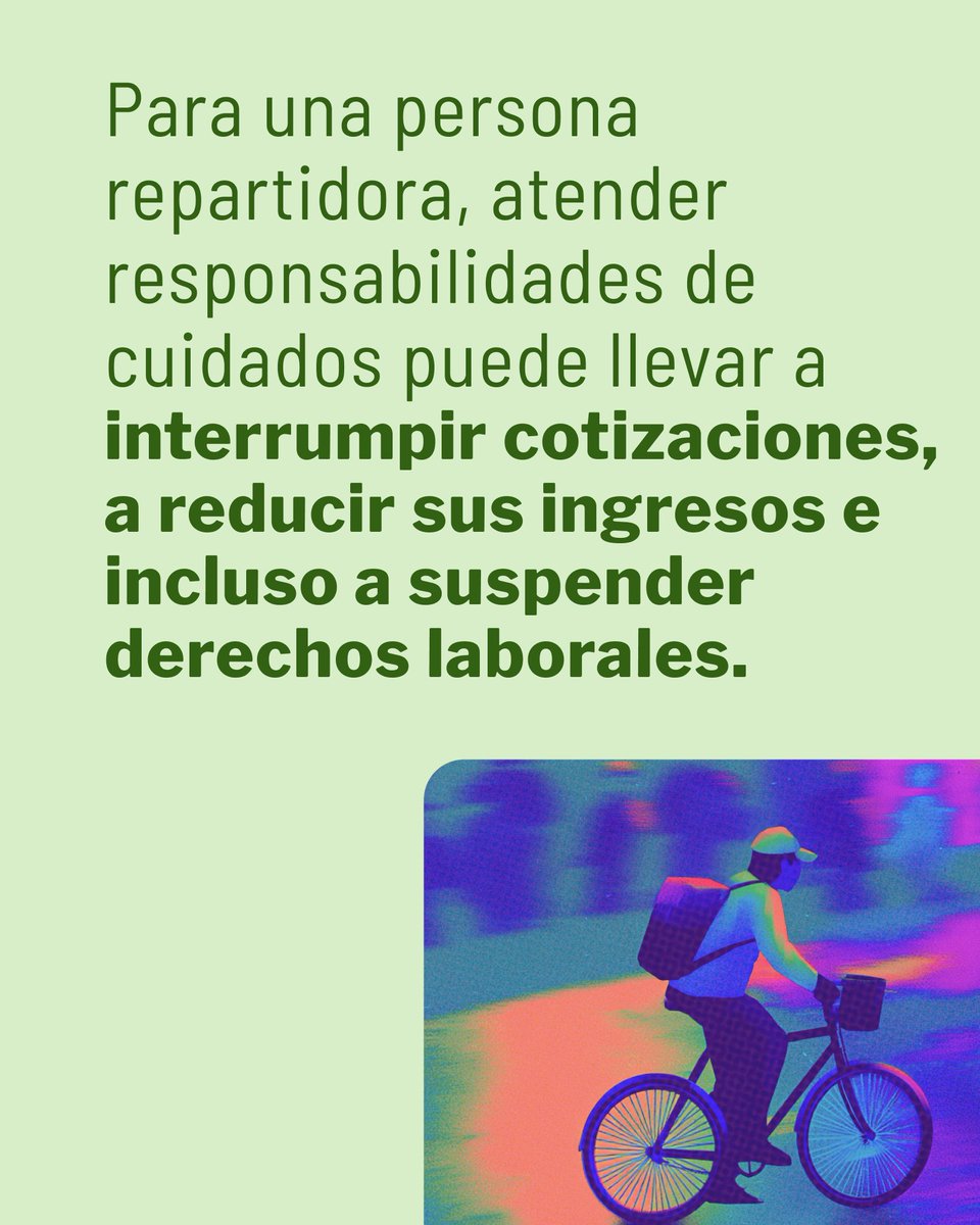 oxfammexico's tweet photo. Detrás de cada entrega en apps también hay trabajo de cuidados.

Muchas mujeres repartidoras sostienen el trabajo en plataformas mientras cuidan. Las plataformas no lo reconocen. 

Estas son nuestras propuestas 👇
📋https://t.co/1lKIE7yd1R

#TrabajoDigno https://t.co/X4wzNiEMdv