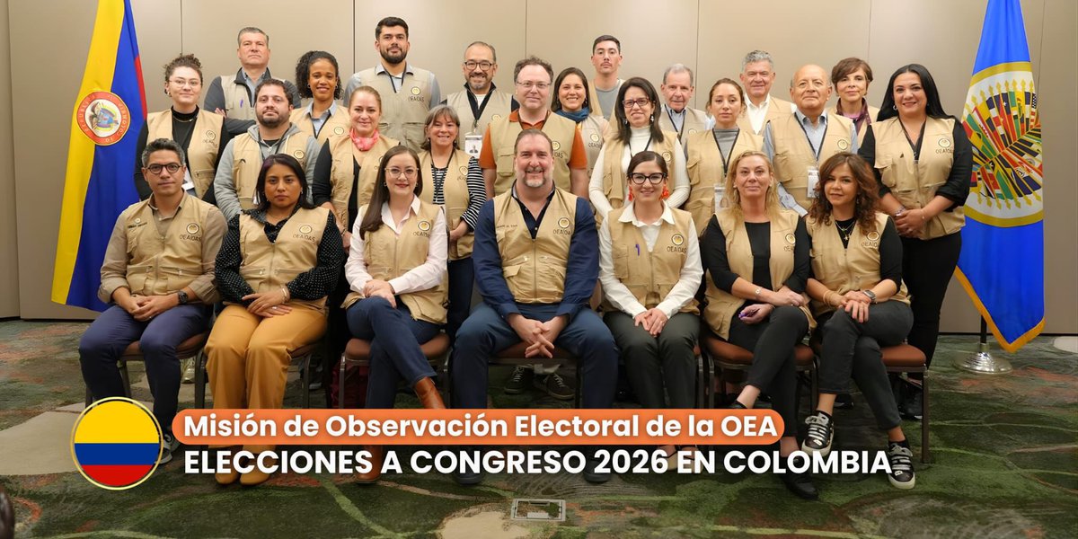 gerardodeicaza's tweet photo. Aquí el equipo de la misión de observación electoral de la @OEA_oficial en Colombia 🇨🇴 y el informe que se presentó el día de hoy.

https://t.co/mC4v0xDwXl https://t.co/iJgvd2lRHE