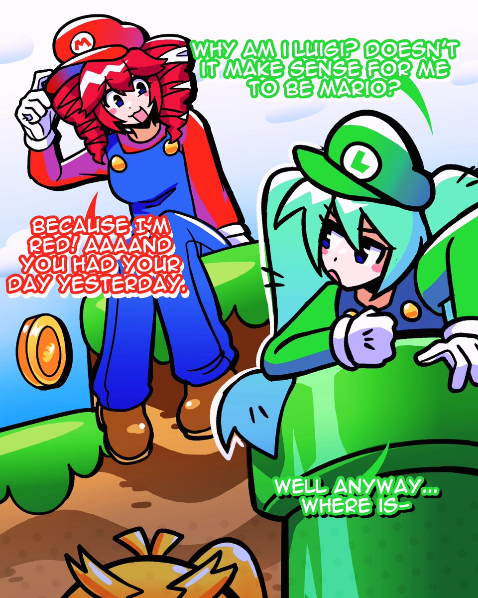 nyapurrlitan's tweet photo. mario's day [1/2] #kasaneteto #hatsunemiku https://t.co/ik89IMgrJy