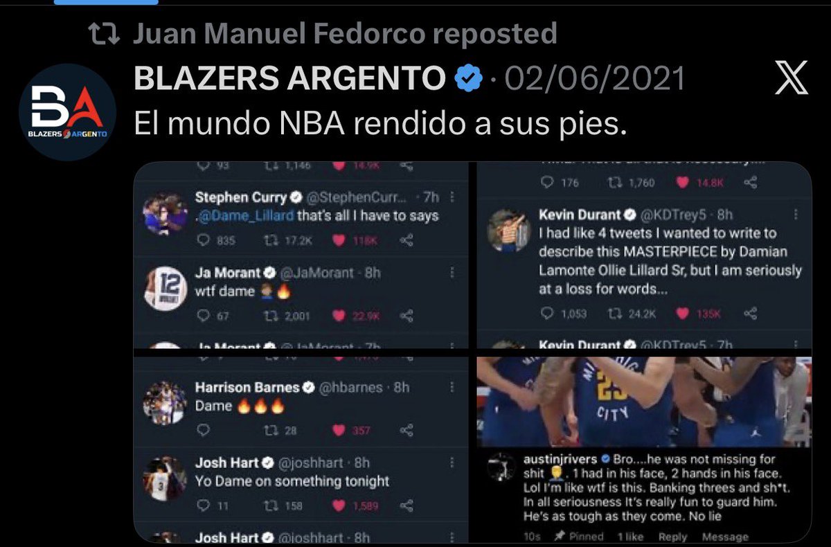 BLAZERS ARGENTO tweet media