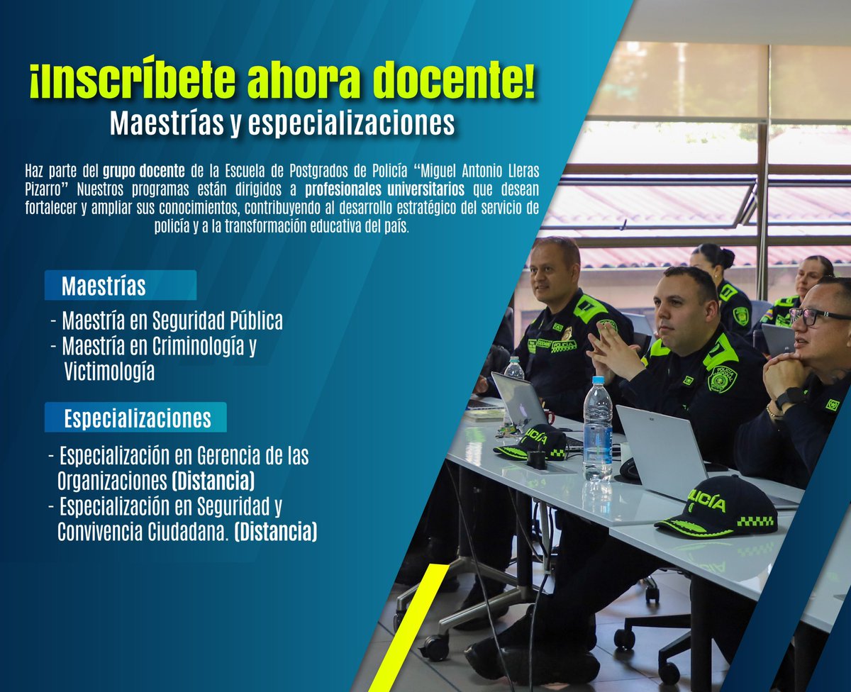 Escuela de Postgrados de Policía tweet media