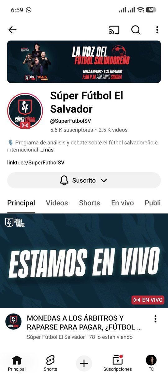 Jarol_ph's tweet photo. @SuperFutbolSV ¡El único programa deportivo que veo! https://t.co/s4gp8EfBNX
