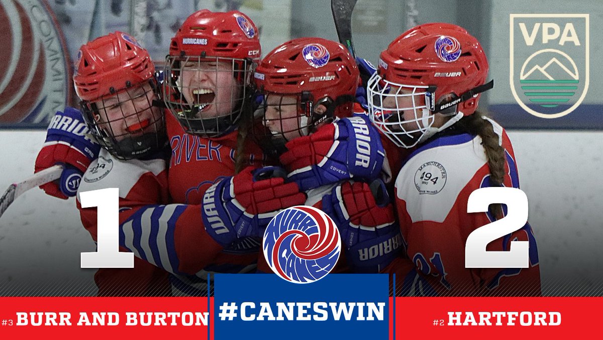 hcaneswirl's tweet image. #CanesWin!!! Girls ice hockey with a thrilling OT win over #3 Burr &amp;amp; Burton this evening at Barwood Arena to propel them back to the D-II state championship game!  #GWG scored by Zoe Zanleoni 45 seconds into OT.  Canes will play on Sunday at 5:00