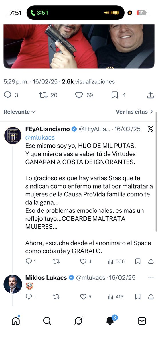 taliaazcarate's tweet photo. La repuesta que le dió a @mlukacs, confirmando que era él el de la foto. https://t.co/lbp5IzTBhQ