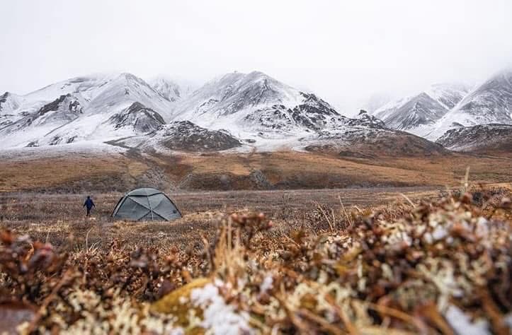 JMatthews_Wild's tweet image. Arctic camp.  Near Galbraith Lake, Arctic National Wildlife Refuge.  Alaska 
#BrooksRange
#Alaska
#Autumn