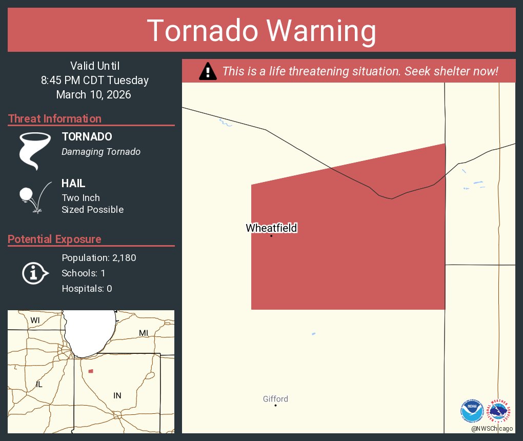 NWS Tornado tweet media