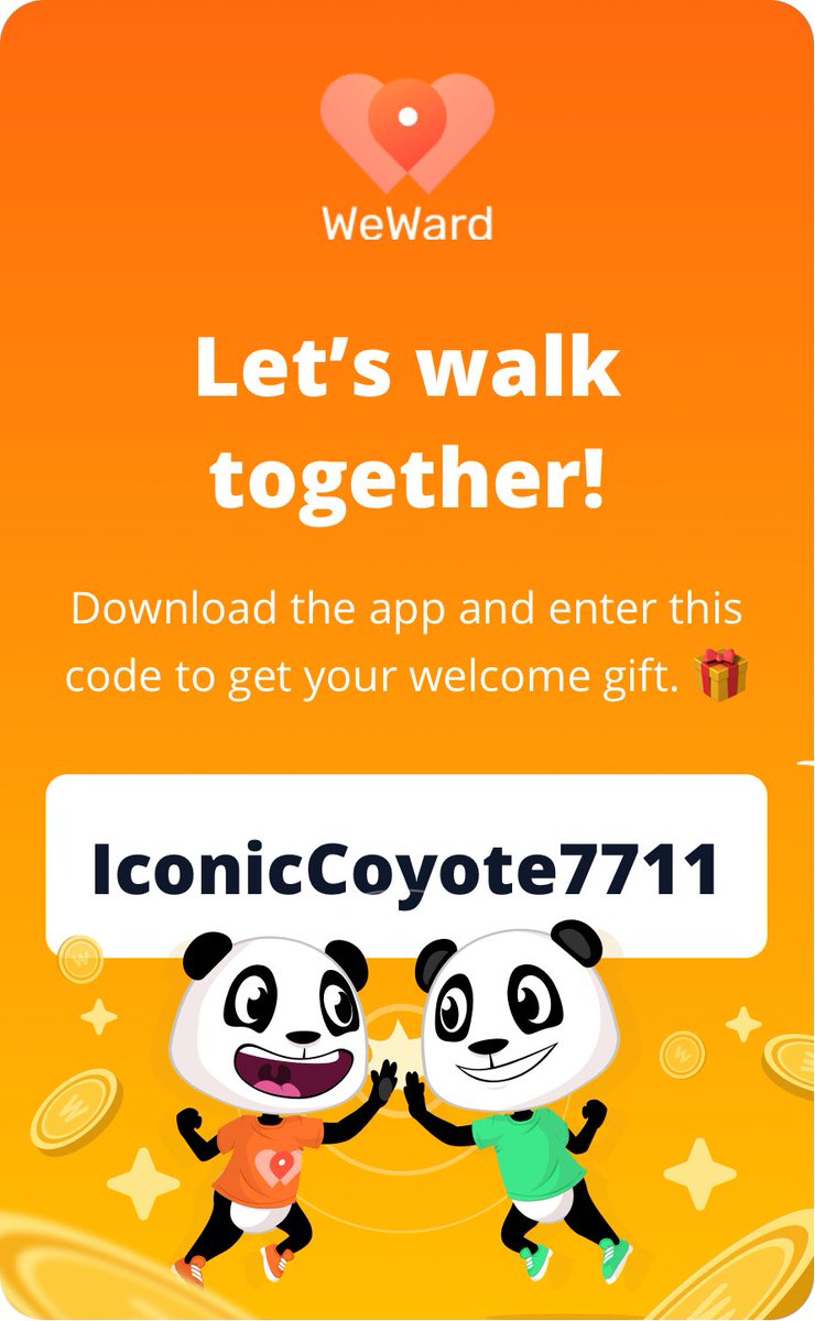 JesusBickmore's tweet photo. Hey! Have you heard of WeWard? It’s an app that rewards you for walking, fun and easy to use! Want to join me? By using my referral link, you’ll get a welcome bonus.

https://t.co/4jq6gIbaoh https://t.co/NIel8MLUZF