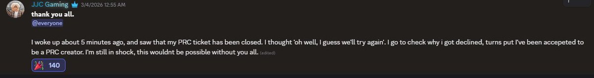 ERLCLatest's tweet photo. ERLC has just welcomed Content Creator JJCGaming to their Content Creation Program. Can't wait to see what all he'll bring to the program. And again, congrats. https://t.co/GiQyVSxOFr