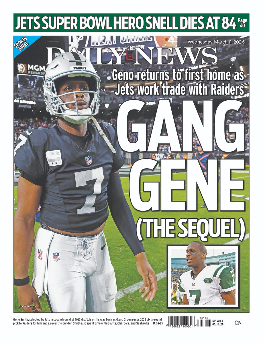 BackPageGuyNYDN's tweet photo. Here's our @nydnsports back page. @jets @nfl @nflnetwork @apse_sportmedia #mattsnell
https://t.co/JIBRT93FbA https://t.co/cy2DS5YdfV