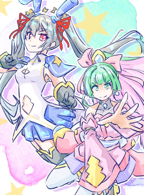 締め切りまでコラボFAは描く所存 仕事の休み時間に描いてる落描きですが一緒に楽しんで頂けたら 描きながらよその子のセンスを学んでおりまする #うちのこ光闇ファンタジー