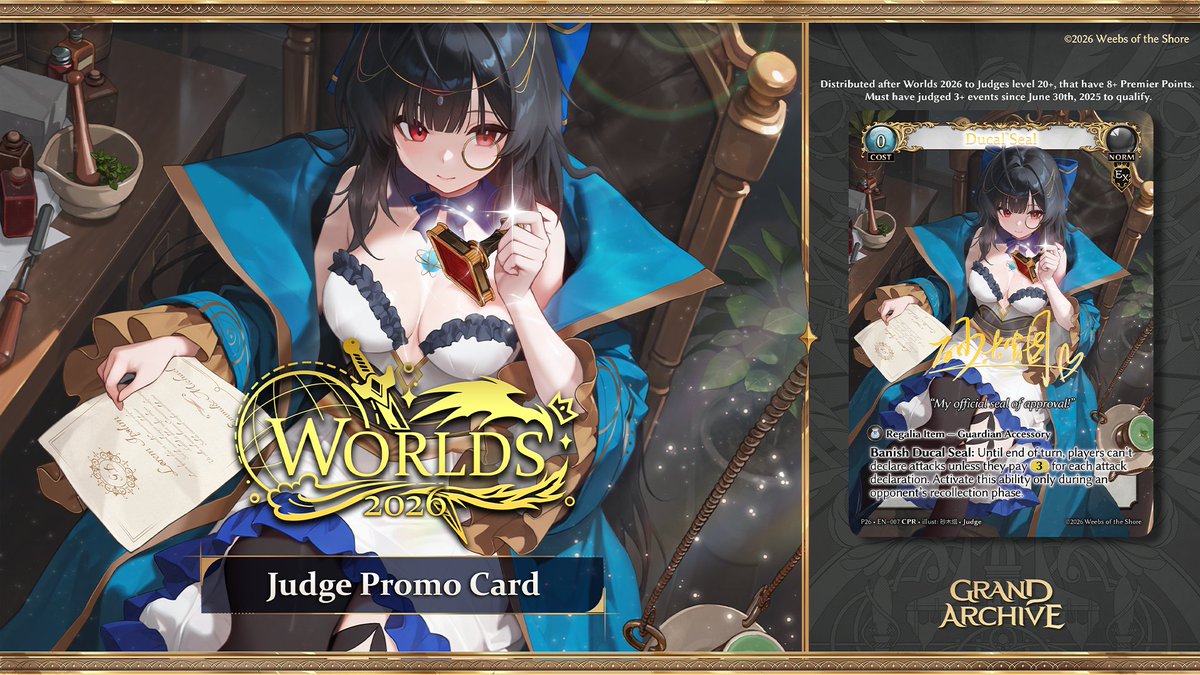 Introducing “Ducal Seal”, the Worlds 2026 Judge promo card