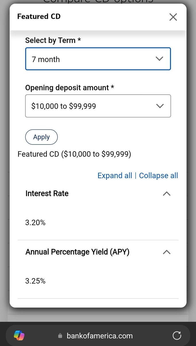 Got this email from <a href="/BankofAmerica/">Bank of America</a>, why lock cash up for 7 months on a CD?  Do banks realize they have already lost? <a href="/saylor/">Michael Saylor</a> gives us #STRC at 11.50%
Choose wisely!
