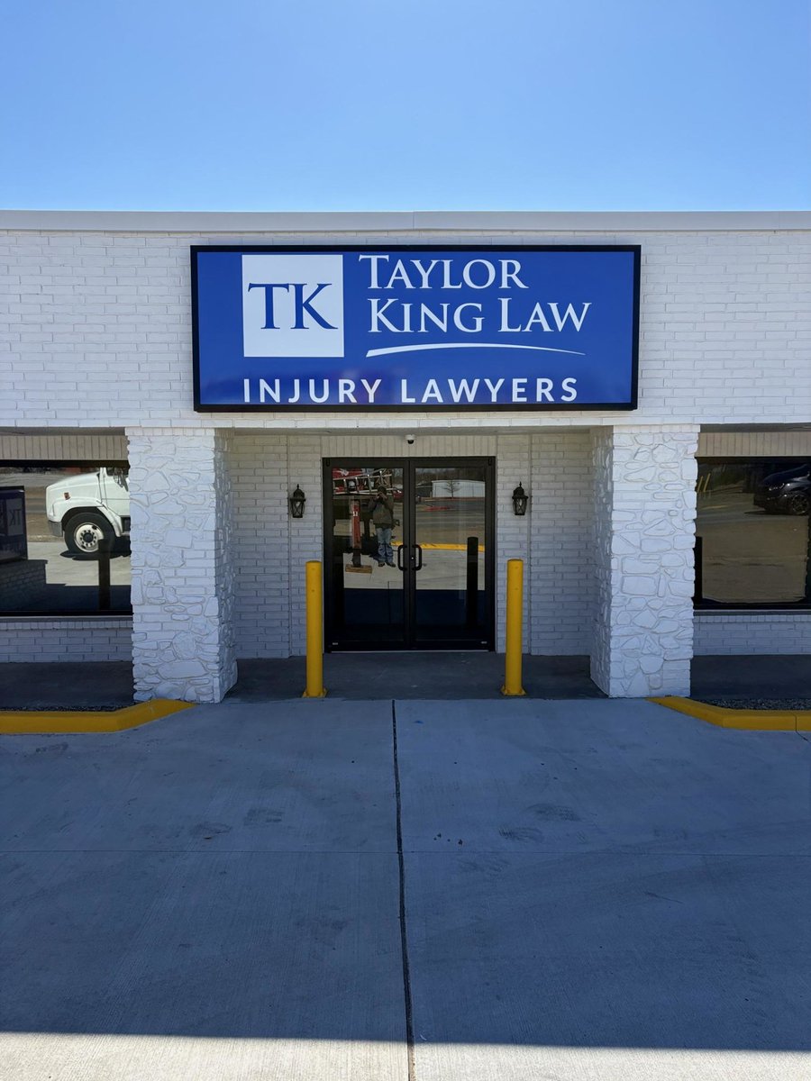 Fresh, new sign faces for Taylor King &amp; Associates in Rogers | #signstudio #notjustsigns #completevisualmarketing #signshop #nwasigns #wevegotyourback #yoursignsource