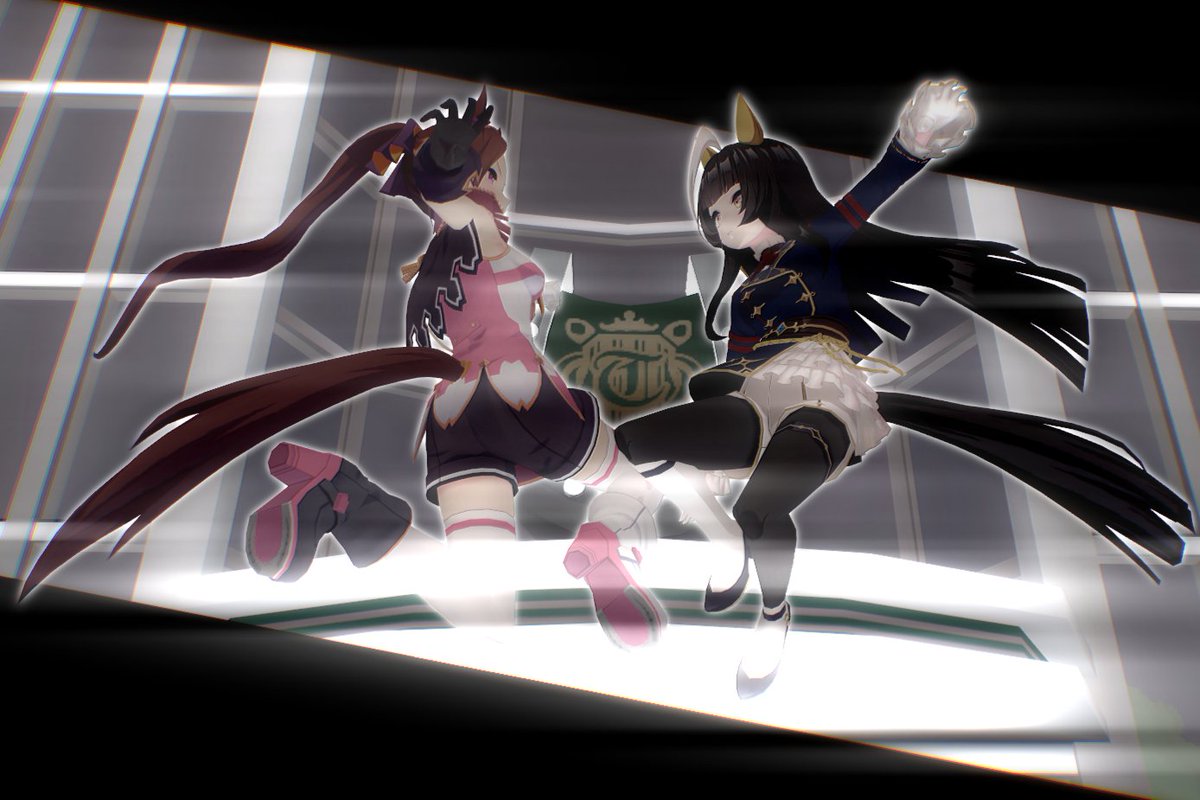 OriginSpeed_'s tweet photo. Sprinter Battle!
#Umamusume #ウマ娘 https://t.co/fZHw3A353e