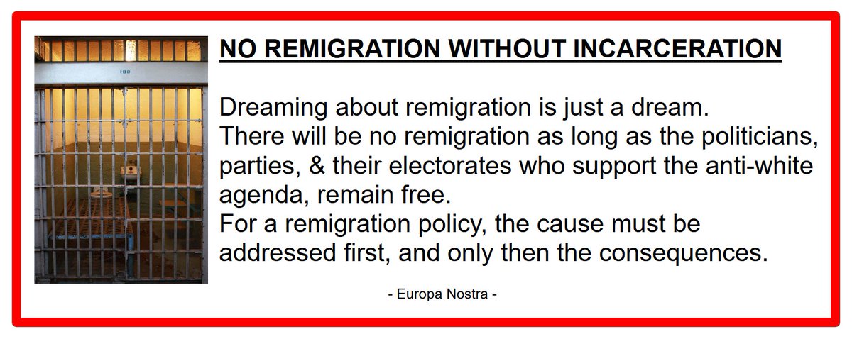 nostra_europa's tweet photo. @Kittenwaffin Imagine the West without blacks.
How much more pleasant and safer it would be.
#DeportThemAll #Remigration #DeleteTheElite https://t.co/qh8F1ITh69