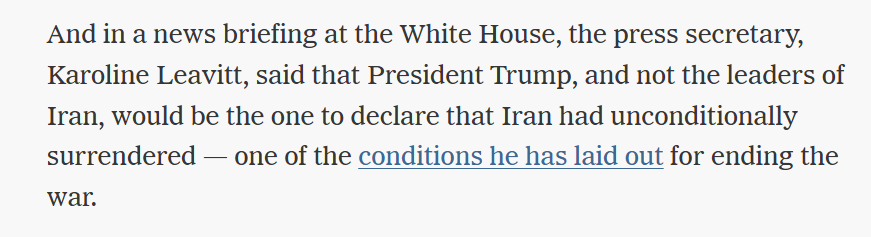 Oh you mean *that* kind of unconditional surrender...