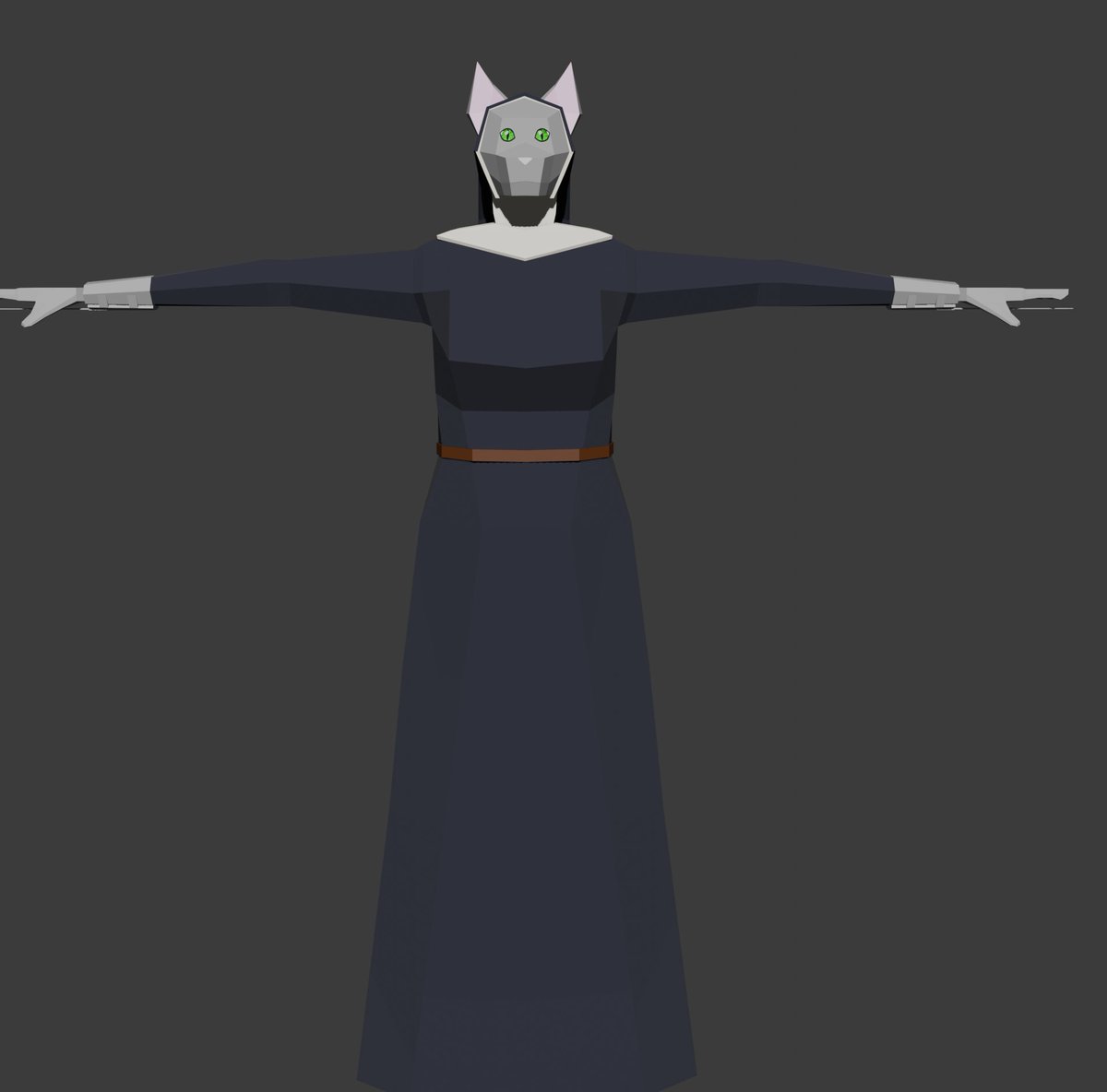 WIP
She is looking good. The things on her wrist are a secret :)
Gotta find a good way to rig her robe to move right with her legs.