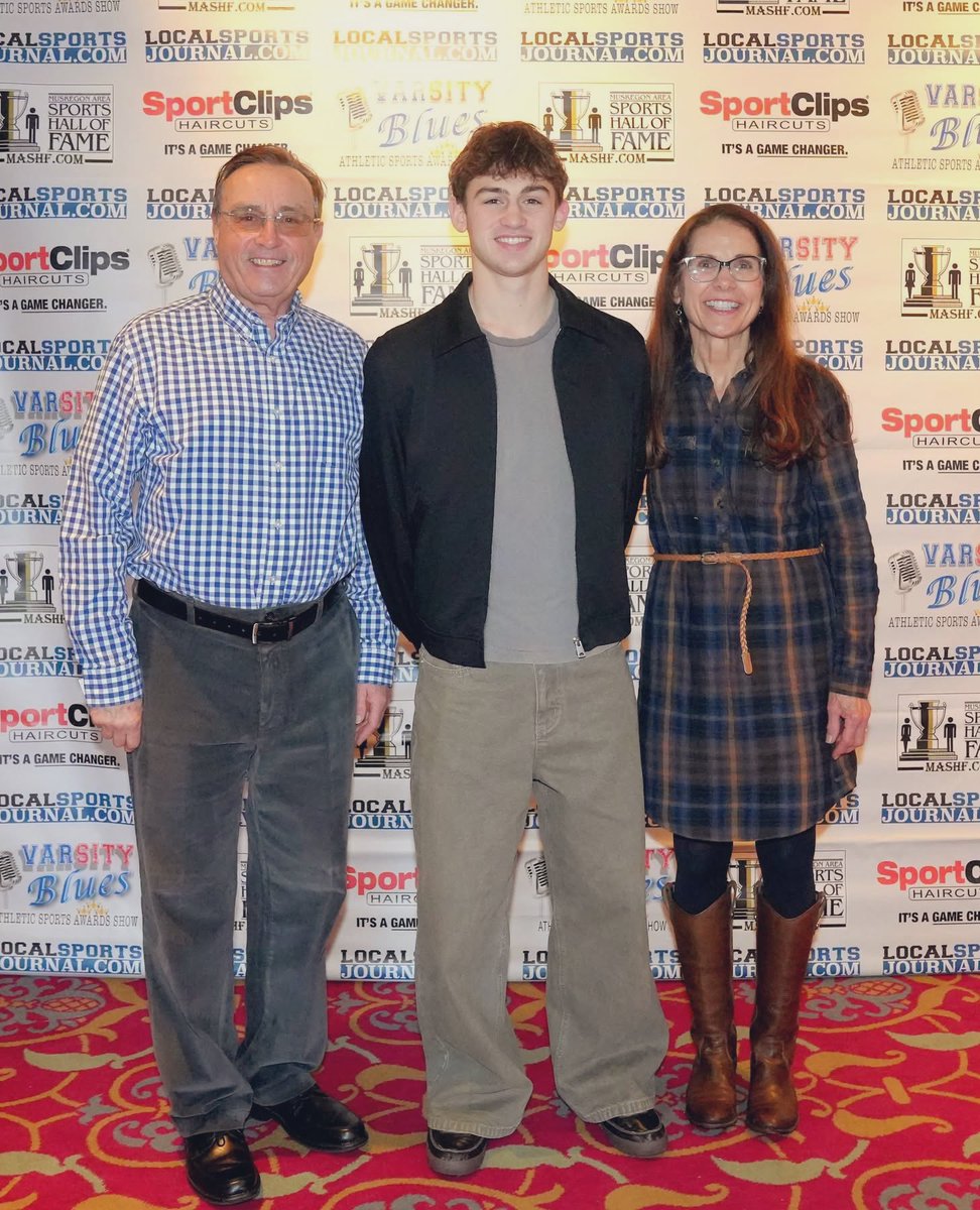 Thank you to Coach Dean, my grandparents, and my teammate for joining me at Local Sports Journal Varsity Blues Night. What an honor to share the room with so many amazing athletes from our community.

<a href="/LSJMuskegon/">Local Sports Journal</a> 
<a href="/ghhsbucs/">Grand Haven HS</a>