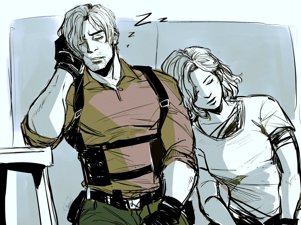 quick sketch of father daughter eeps
#REBHfun #ResidentEvilRequiem #LeonKennedy #GraceAshcroft #sketch