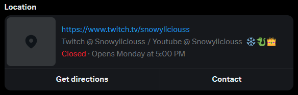 ❄️ Little Announcement! ❄️  
Due to timezone shifts, the schedule I posted is now invalid. I've unpinned the post to avoid confusion.

I've added a 'Location' field that adapts to your individual timezone and shows when I'm live. For this month, it's every Monday!

Thank you. 💙