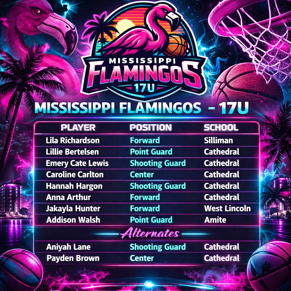 Mississippi Flamingos AAU tweet media