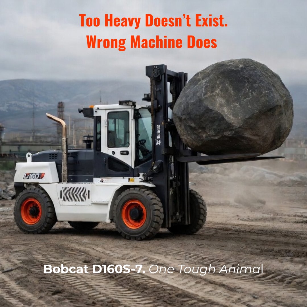 NathanBarnier's tweet photo. Some machines have limits. This one doesn't.
Sales and long-term hire. Lift Equipt.
#bobcatforklift #materialhandling https://t.co/0QlP9QTS62