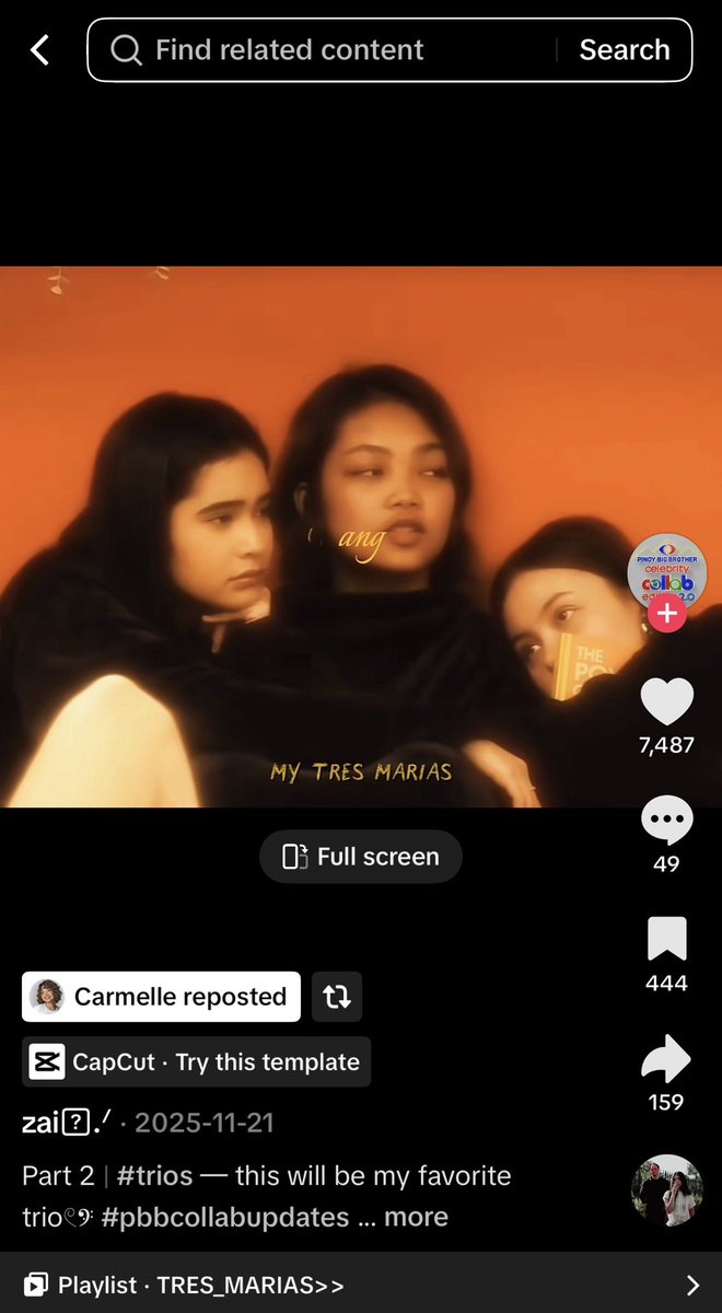 m4ysilee's tweet photo. repost gusto, tiktok together ayaw?? i miss you so much tres marias parang awa niyo na 😭 @carmelle_lite @krystamejesz @elizaborromeo_ https://t.co/QjY50ktzYc
