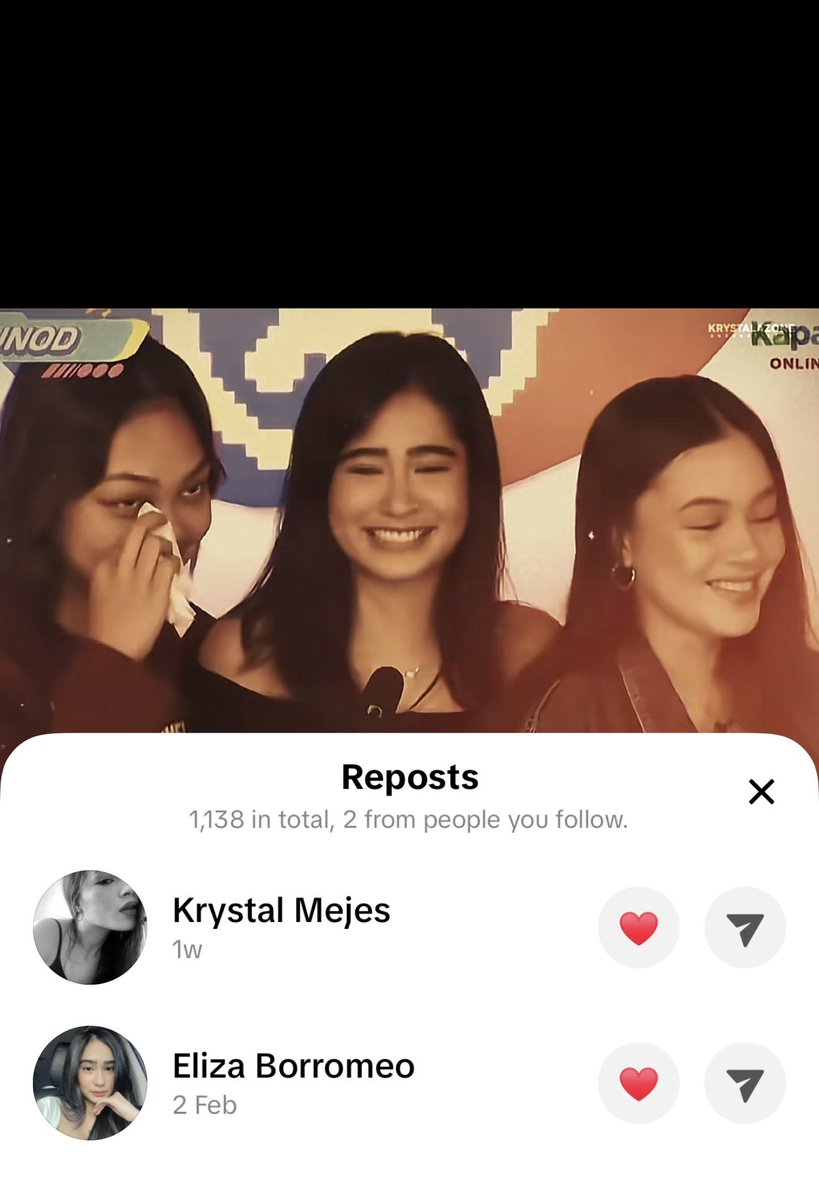 m4ysilee's tweet photo. repost gusto, tiktok together ayaw?? i miss you so much tres marias parang awa niyo na 😭 @carmelle_lite @krystamejesz @elizaborromeo_ https://t.co/QjY50ktzYc
