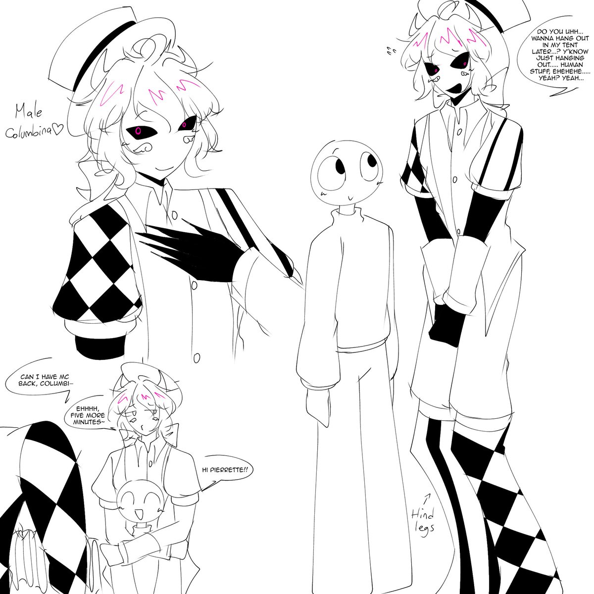 Beeryhhh_'s tweet photo. Male Columbina🤤🤤🤤 I need more of him so much do you know how much I love him to the point I get delusional that he's still alive somewhere but just in another universe?🥹 #tfc #thefreakcircus #thefreakcircuscolumbina #columbina #pierrot #thefreakcircuspierrot https://t.co/OnrA7fRwKW