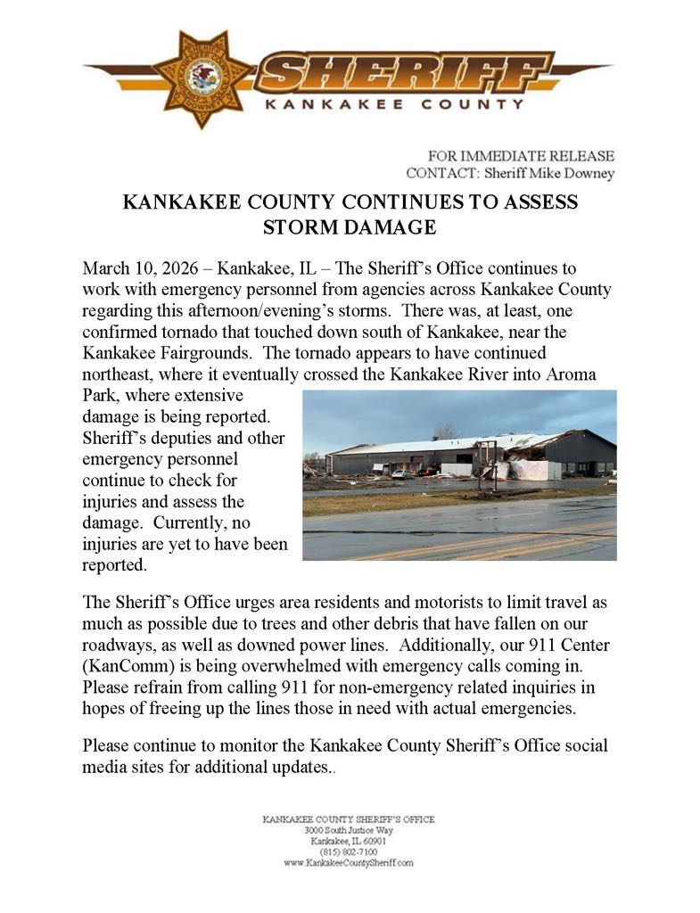 KankakeeSheriff's tweet image. 🚨 Kankakee County Continues to Assess Storm Damage 🚨 ocv.im/Cf2vMcr