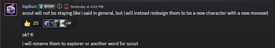 STABnews's tweet photo. 🗡️<ANNOUNCEMENTS>🗡️

Scout is dead. https://t.co/JX04eeVxFz