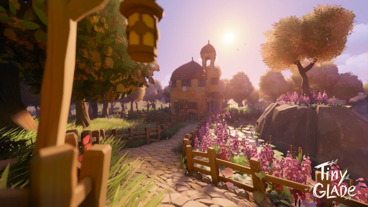RocWolfe's tweet photo. Decided to pick up #TinyGlade and have been having fun building stuff https://t.co/xeNtyjH5o2