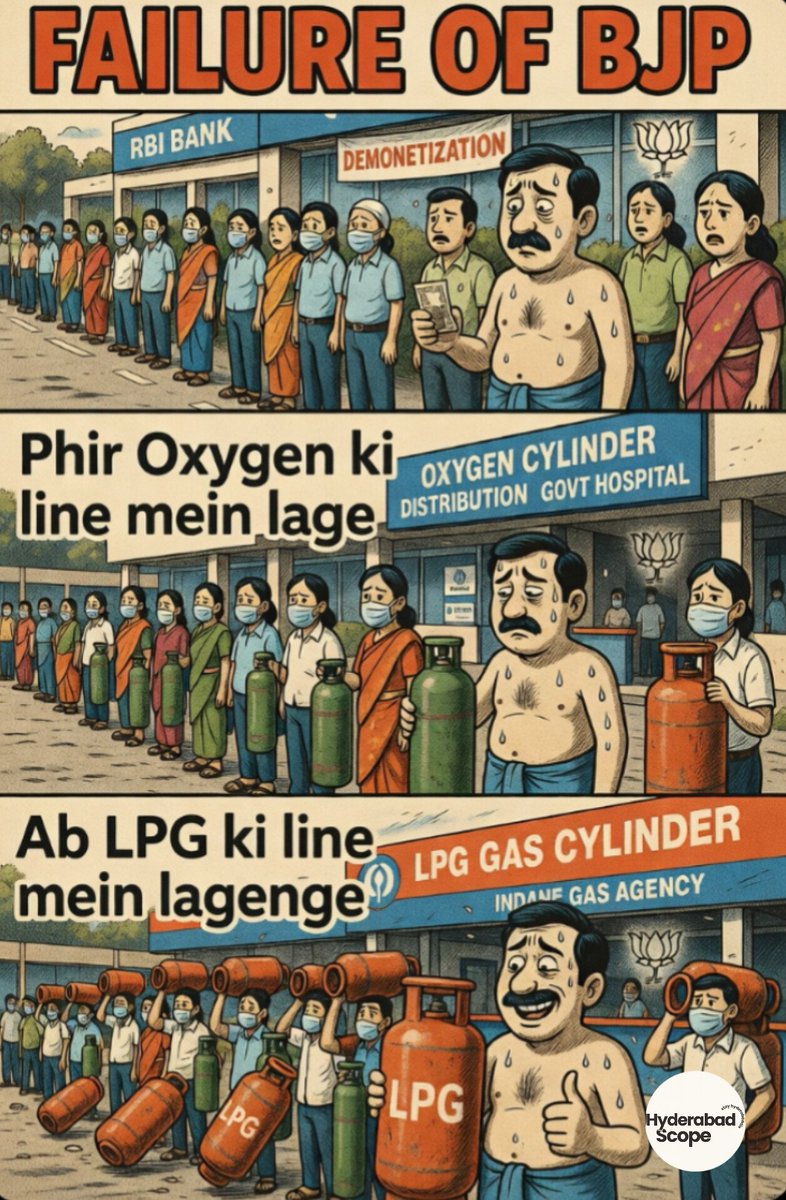shh_ji20's tweet photo. Pehle Note ₹ ki Line
Phir Oxygen ki Line
aur ab LPG Cylinder ki Line ????
#LPGGasCylinder #ResignModi #FailuresOfBJP #NarendraModi #Surrender_Modi @asadowaisi https://t.co/vGnGNkxeeZ